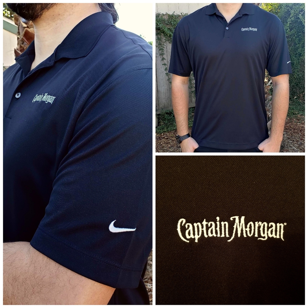🔥Nike Golf Captain Morgan Embroidered Polo Shirt